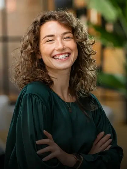 Young Woman Smiling After Visiting Cosmetic Dentist in Waco